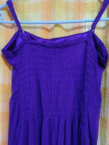 Large Size Purple Formal Dress