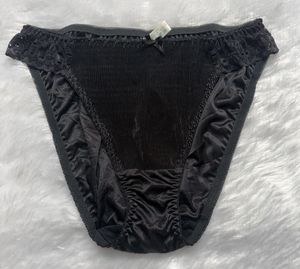 Black Lace Trim Briefs