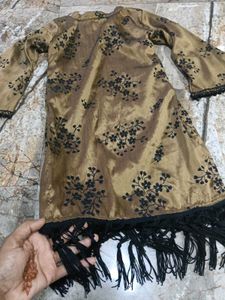 Golden Floral Kurta