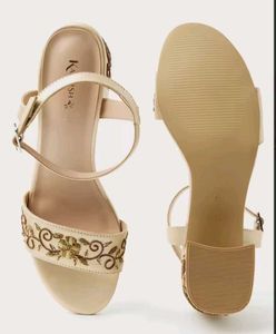 Embellished Block Heel Sandals