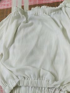 White Off Shoulder Top