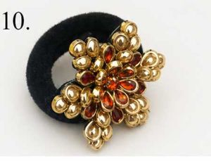 Elegant Pearl &amp; Gold Hair Tie