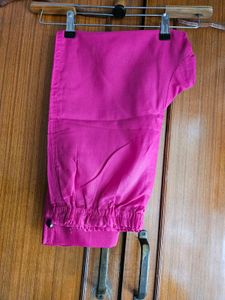 Navy Blue Kurta Set with Pink Pants