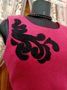 💖🖤Pink Dress with Black Details🖤💖