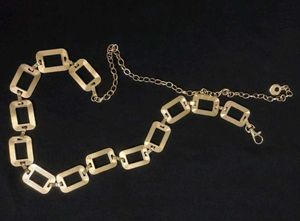 Chic Gold Tone Chain Belt