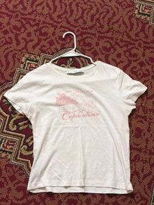Mango Printed Pure Cotton Graphic T-Shirt