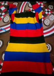 Beautiful Multicolour Woollen Kurti In Xl Size