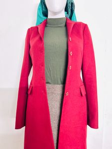Red Korean over coat