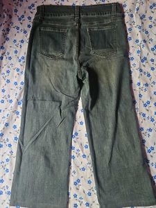 Vintage Wash Flare Jeans