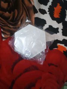 Hexagon White Plain Mirrors (9 piece)