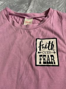 Faith Over Fear Crop Top