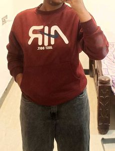 Bundle: Grey Hoodie &amp; Red Air Sweatshirt