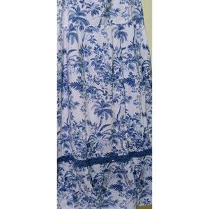 Blue Floral Maxi Dress