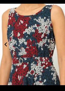 Chic Floral Print Midi Dress