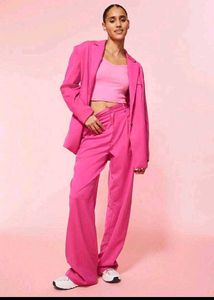 Pink Wide Leg Trousers XS