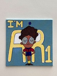 "I AM AIR 1" Rank Manifestation Handmade Painting