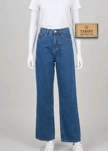 Blue Wide Leg Jeans