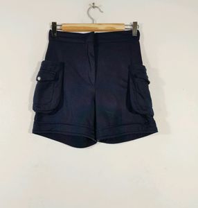 Alsace Lorraine Paris Navy Blue Plain Short(women)