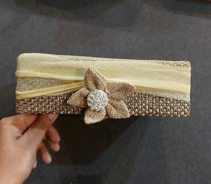 Decorative Gift Box with Flower Accent