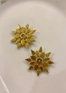 New Sparkling Starburst Crystal Earrings