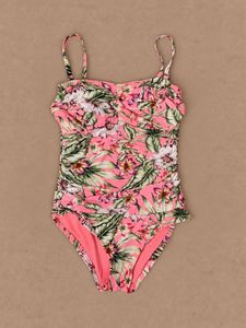 M&amp;S Tropical Bloom CoralOne-Piece Swimwear