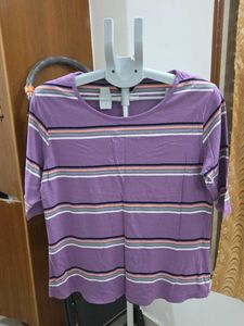 Max XL Striped Purple T-Shirt