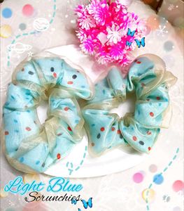 Polka Dot Scrunchies Pair
