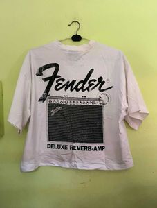 boxy white t-shirt!.. L -size ,length -24 H&M