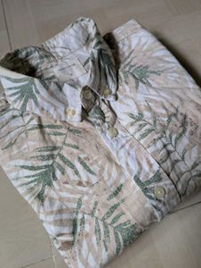 Men's Tropical Print Long Sleeve Shirt