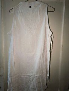 Sleeveless Button-Down Top