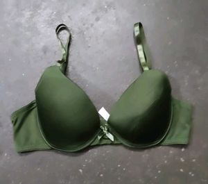 Olive Green Padded Bra