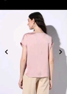 Elegant Pink Satin Top