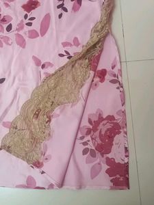 Lace Trim Floral Slip Dress