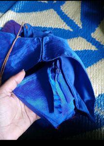 Royal Blue Embellished Blouse