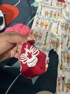 Cute Baby Sleepsuit with Musical Theme