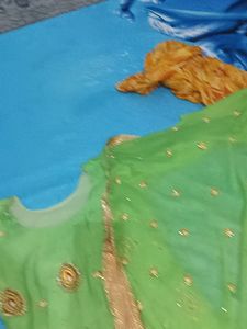 Green Embellished Salwar Kameez
