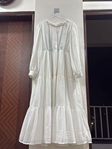 Elegant White Tiered Maxi Dress