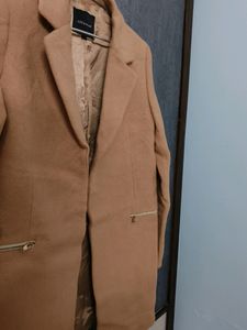 Beige Over Coat With Two Pockets