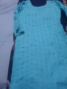 Elegant Sky Blue Stitched Salwar Suit (Used – Good