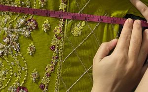 Embellished Lime Green Kurta