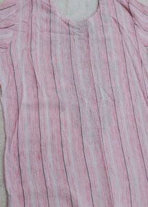 Price Drop !Embroidered Stylish Pink Straight Kurt