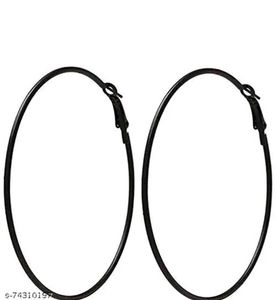 Stylish Black and Silver white Combination Earings