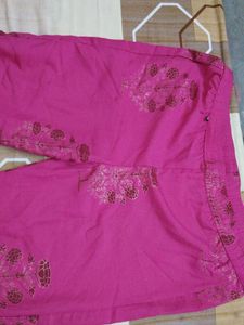 Vibrant Pink Printed Kurta
