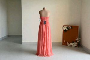 With freebies 🫶 Elegant Coral Evening Gown🎀🌼