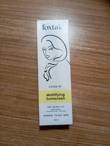 Foxtale Mattifying Sunscreen SPF 70