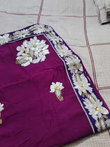 Exquisite Embroidered Saree