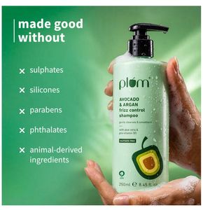 Plum Avocado &amp; Argan Frizz Control Shampoo