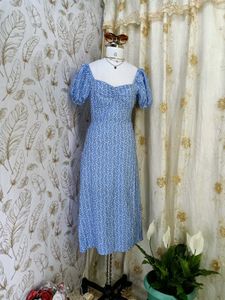 💙Blue Floral Print Midi Dress💙
