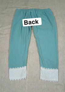Elegant Sea Green &amp; White unique design dress