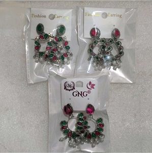 Boho Ethnic Earrings Set of 3